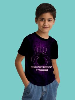 Nusyl - Black Knitted Half Sleeves T-Shirt