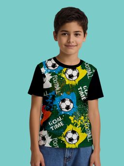 Nusyl - Multi-Color Knitted Half Sleeves T-Shirt