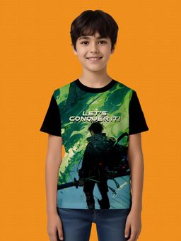 Nusyl - Multi-Color Knitted Half Sleeves T-Shirt