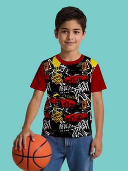 Nusyl - Multi-Color Knitted Half Sleeves T-Shirt