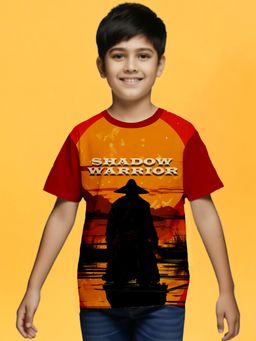 Nusyl - Red Knitted Half Sleeves T-Shirt