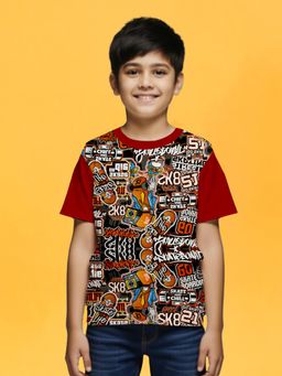 Nusyl - Multi-Color Knitted Half Sleeves T-Shirt