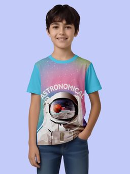 Nusyl - Multi-Color Knitted Half Sleeves T-Shirt