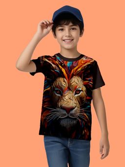 Nusyl - Multi-Color Knitted Half Sleeves T-Shirt