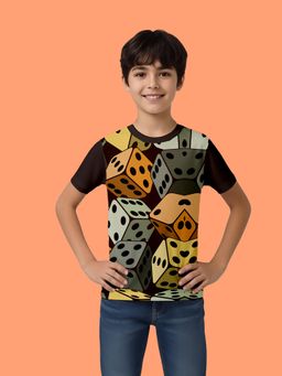 Nusyl - Multi-Color Knitted Half Sleeves T-Shirt