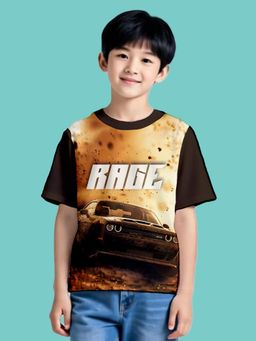 Nusyl - Multi-Color Knitted Half Sleeves T-Shirt