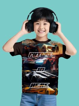 Nusyl - Multi-Color Knitted Half Sleeves T-Shirt