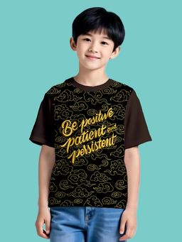 Nusyl - Black Knitted Half Sleeves T-Shirt