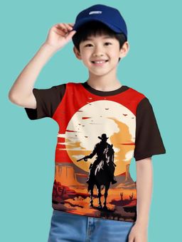 Nusyl - Multi-Color Knitted Half Sleeves T-Shirt