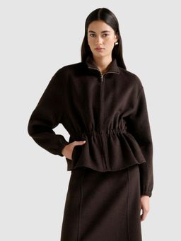 Forever New - Brown Amara Elastic Waist Jacket