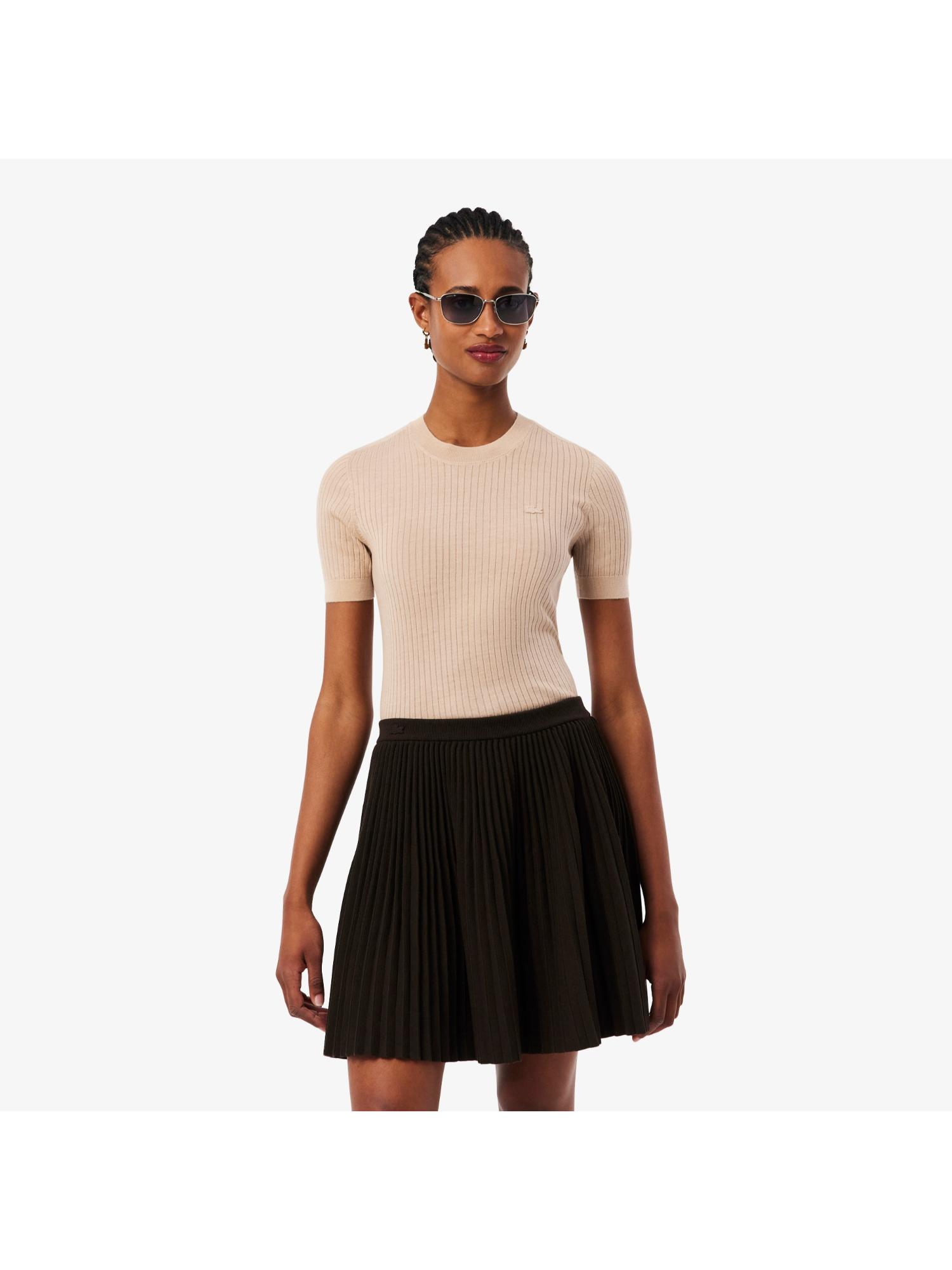 lacoste Short Sleeves Merino Wool Rib Knit Sweater-picture-11