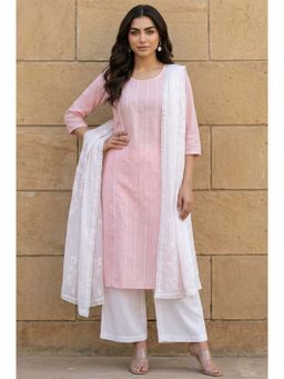 Aurelia - White Floral Dupatta
