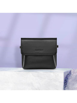 Fastrack - Black Sling Bag for Women With Chain Strap