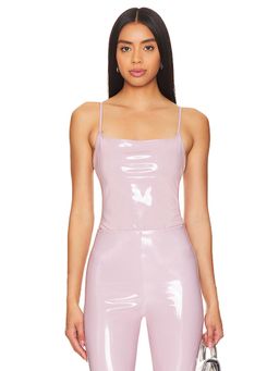 Commando - Faux Patent Leather Cami Bodysuit