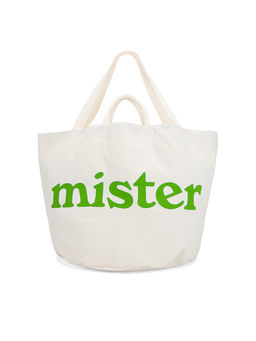 Mister Green - Round Grow Pot Large Tote Bag