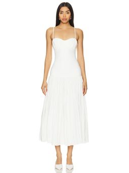 Nicholas - Salem Drop Waist Broomstick Midi Dress