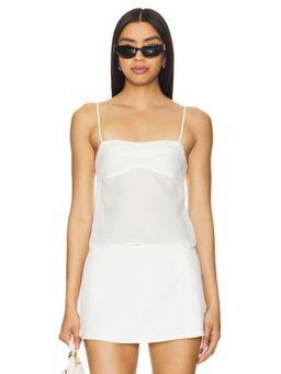 onia - Air Linen Open Back Top