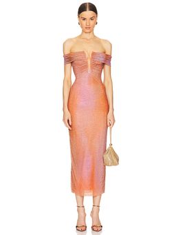 self-portrait - Rhinestone Midi Dress