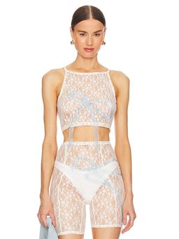 Yuhan Wang - Ribbon Bow Lace Top