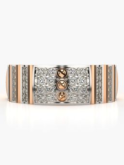 Valanova - Sterling Silver Plated with Rose Gold and Certified Lab Grown Diamond 0.53Cts