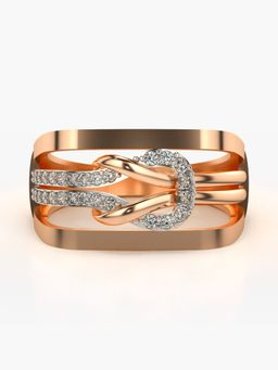 Valanova - Sterling Silver Plated with Rose Gold and Certified Lab Grown Diamond 0.24Cts