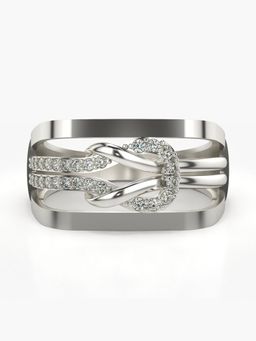 Valanova - Sterling Silver Plated with White Gold and Certified Lab Grown Diamond 0.24Cts