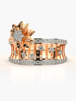 Valanova - Sterling Silver Plated with Rose Gold and Certified Lab Grown Diamond 0.48Cts