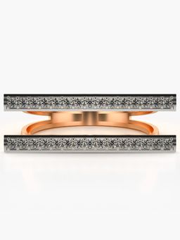 Valanova - Sterling Silver Plated with Rose Gold and Certified Lab Grown Diamond 0.36Cts