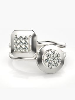 Valanova - Sterling Silver Plated with White Gold and Certified Lab Grown Diamond 0.28Cts