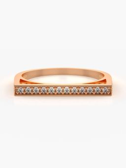 Valanova - Sterling Silver Plated with Rose Gold and Certified Lab Grown Diamond 0.28Cts