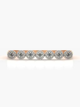 Valanova - Sterling Silver Plated with Rose Gold and Certified Lab Grown Diamond 0.21Cts