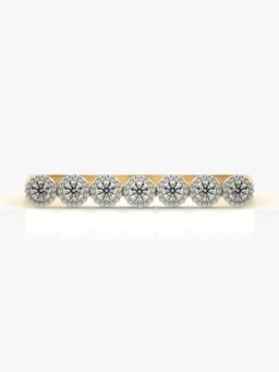 Valanova - Sterling Silver Plated with Yellow Gold and Certified Lab Grown Diamond 0.21Cts
