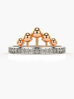 Valanova - Sterling Silver Plated with Rose Gold and Certified Lab Grown Diamond 0.26Cts
