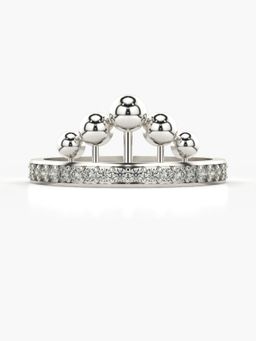 Valanova - Sterling Silver Plated with White Gold and Certified Lab Grown Diamond 0.26Cts