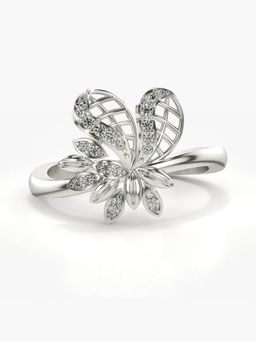 Valanova - Sterling Silver Plated with White Gold and Certified Lab Grown Diamond 0.13Cts