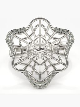 Valanova - Sterling Silver Plated with White Gold and Certified Lab Grown Diamond 0.22Cts