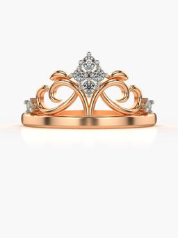 Valanova - Sterling Silver Plated with Rose Gold and Certified Lab Grown Diamond 0.11Cts