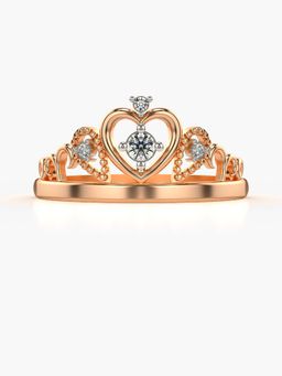 Valanova - Sterling Silver Plated with Rose Gold and Certified Lab Grown Diamond 0.05Cts