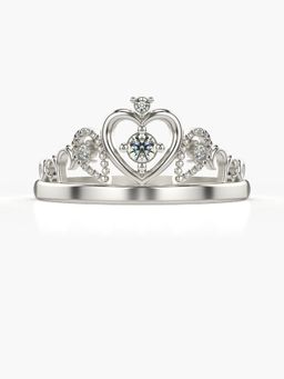 Valanova - Sterling Silver Plated with White Gold and Certified Lab Grown Diamond 0.05Cts