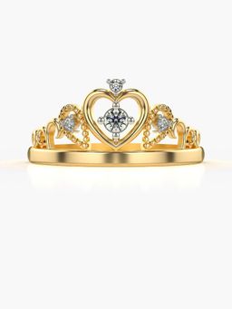 Valanova - Sterling Silver Plated with Yellow Gold and Certified Lab Grown Diamond 0.05Cts