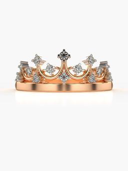 Valanova - Sterling Silver Plated with Rose Gold and Certified Lab Grown Diamond 0.18Cts