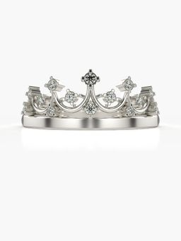 Valanova - Sterling Silver Plated with White Gold and Certified Lab Grown Diamond 0.18Cts
