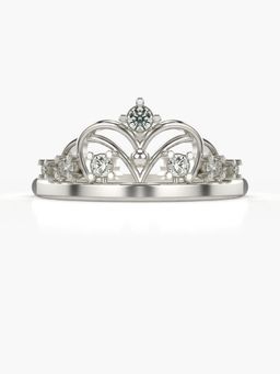 Valanova - Sterling Silver Plated with White Gold and Certified Lab Grown Diamond 0.19Cts