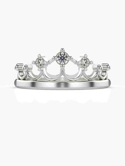 Valanova - Sterling Silver Plated with White Gold and Certified Lab Grown Diamond 0.14Cts