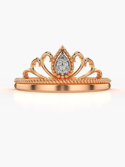 Valanova - Sterling Silver Plated with Rose Gold and Certified Lab Grown Diamond 0.03Cts
