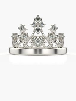 Valanova - Sterling Silver Plated with White Gold and Certified Lab Grown Diamond 0.24Cts