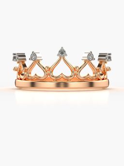 Valanova - Sterling Silver Plated with Rose Gold and Certified Lab Grown Diamond 0.06Cts