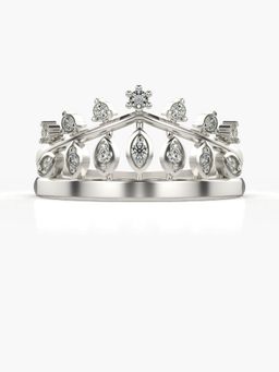 Valanova - Sterling Silver Plated with White Gold and Certified Lab Grown Diamond 0.16Cts