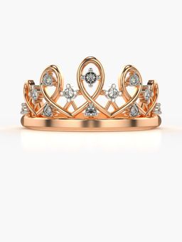 Valanova - Sterling Silver Plated with Rose Gold and Certified Lab Grown Diamond 0.12Cts