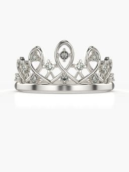 Valanova - Sterling Silver Plated with White Gold and Certified Lab Grown Diamond 0.12Cts